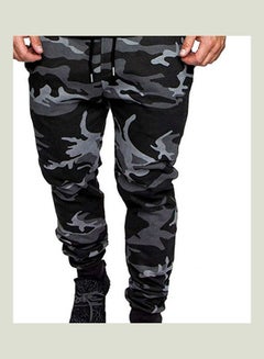 Buy Camouflage Patterned Pants Green/Grey in Saudi Arabia