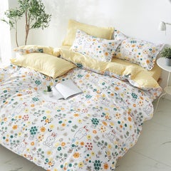 Buy 4-Piece Fashion Design Bedding Set Polyester Multicolour 150x200cm in Saudi Arabia