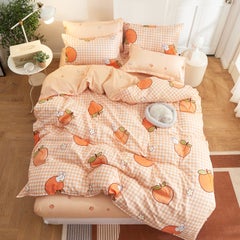 Buy 4-Piece Fashion Design Bedding Set Polyester Multicolour 150x200cm in Saudi Arabia