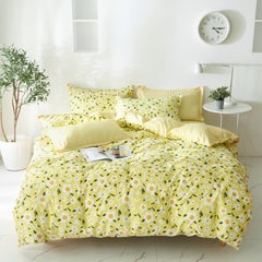 Buy 4-Piece Single Size Active Printed Bedding Set Polyester Multicolour in Saudi Arabia