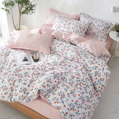 Buy 4-Piece Fashion Designed Bedding Set Polyester Multicolour 150x200cm in Saudi Arabia