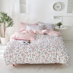 Buy 4-Piece Single Size Active Printed Bedding Set Polyester Multicolour in Saudi Arabia