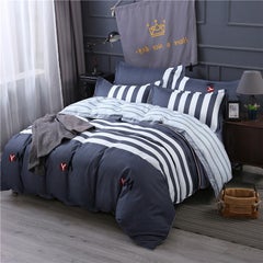 Buy 4-Piece Modern Fresh Style Bedding Set Polyester Multicolour 150x200cm in Saudi Arabia