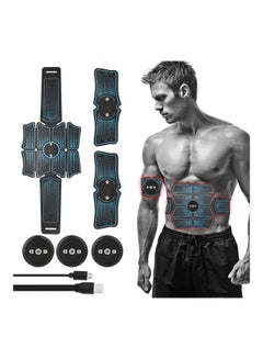 اشتري Muscle Trainer Abdominal Electrostimulation Multifunctional Fitness Accessories Abs Sculpting Massager Pad Home Gym Belly Arm Leg Massagers 26 x 4.6 x 19cm في السعودية