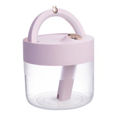 Buy 1000ml Mist Humidifier Diffuser With Colorful LED Light Pink 14.4cm in Saudi Arabia