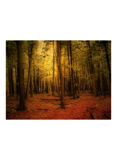 Buy Autumn Printed Self-Adhesive Wall Sticker Green/Red/Brown 60x45cm in Egypt