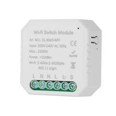 Buy 1-Piece Tuya Mini One Way Smart Switch Remote Control WiFi Timer Light White 5.2cm in Saudi Arabia