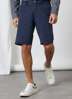 Buy Chino Style Bermuda Shorts Navy in Egypt