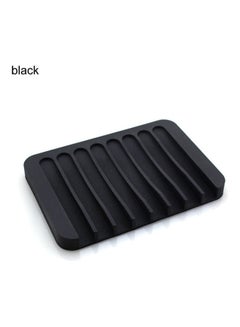 Buy Silicone Soap Holder Black 11.5cm in Saudi Arabia