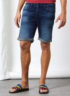 Buy Iconic Denim Shorts Blue in Saudi Arabia