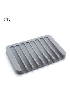 Buy Silicone Soap Holder Grey 11.5cm in UAE