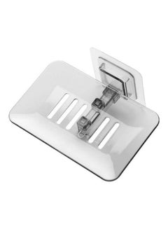 Buy Soap Holder Transparent Black 14cm in Saudi Arabia