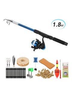 Buy Fishing Rod And Reel Combo Full Kit 45x6.5x14cm in Saudi Arabia