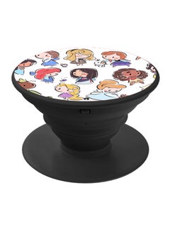 Buy Cartoon Printed Pop Socket Phone Holder White/Yellow/Orange in UAE