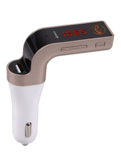 Buy USB Car Charger Gold/White in UAE