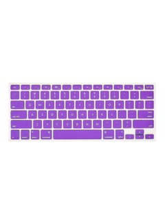 Buy Keyboard Cover For Apple MacBook Pro/Retina/Air 13/15/17-Inch US Layout Purple in Saudi Arabia