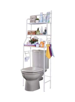 Buy Bathroom Storage Rack White 45x25x153cm in Egypt