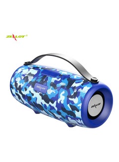 Buy S34 Outdoor Portable Wireless Bluetooth Speaker Camouflage Blue in Saudi Arabia