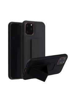 اشتري Shockproof PC TPU Protective Case With Wristband Holder For Apple iPhone 12/12 Pro Black في السعودية