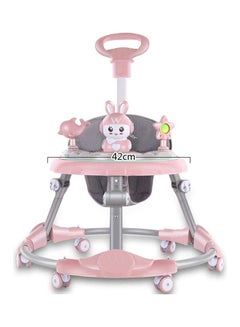 Buy Rabbit Anti Rollover Baby Walker With Handle in UAE