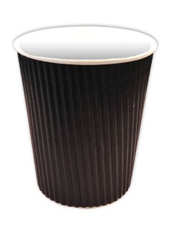 Buy Ripple Paper Cup Black 236ml in Saudi Arabia