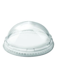 Buy Clear Dome Lid For Icecream Cup  l Plastic - 1000 Pieces Transparent 177ml in UAE