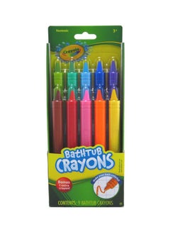 Buy 10-Piece Bathtub Crayons Set Multicolour in Saudi Arabia
