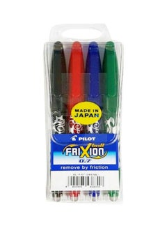 Buy 4-Piece Frixion Pen Set Multicolour in Saudi Arabia