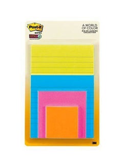 Buy 180-Piece Rio De Janeiro Collection Super Sticky Notes Multicolour in Saudi Arabia