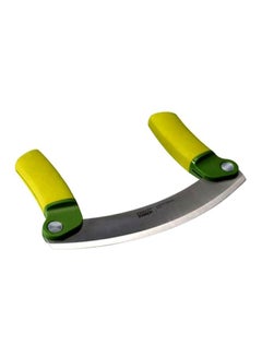 Buy Mezzaluna Herb Chopper Blade Guard Green/Silver 18x1.2x13centimeter Green/Silver 18x1.2x13centimeter in UAE