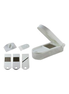 Buy 5-Piece Onion And Vegetable Slicer Set White in Saudi Arabia