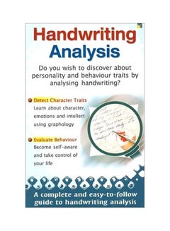 Buy Handwriting Analysis paperback english - 01 Jan 2005 in UAE