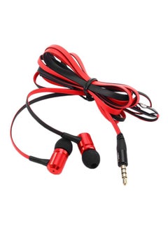 Buy In-Ear Headphones With Mic Red/Black in Saudi Arabia