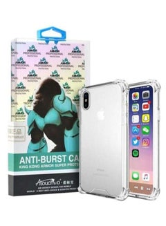 اشتري غطاء حماية واقٍ شفاف مع لاصقة حماية شاشة لهاتف أبل آيفون X في السعودية