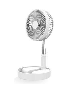 Buy Retractable Folding Portable USB Desktop Fan H33521W-KM White in Saudi Arabia