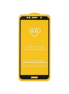 Buy 6D Edge To Edge Full Protection Glass Screen Protector For Huawei Y5 Black/Clear in UAE