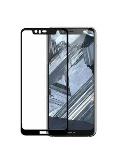 Buy 5D Tempered Glass Screen Protector For Nokia 5.1 Plus Black/Clear in Egypt