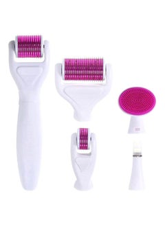 Buy 6-In-1 Anti-Aging Roller System Kit White/Pink in UAE