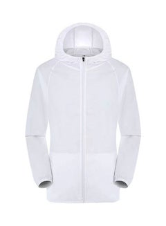 Buy Sun Protection Hooded Coat White in UAE