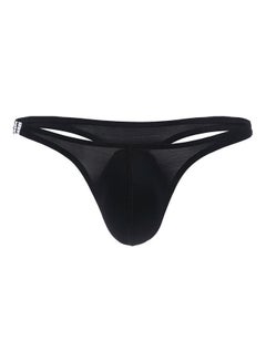 Buy T-Back Thong Briefs Low Rise Underwear Black in UAE