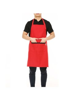 Buy Multipurpose Waiter Apron With Adjustable Neck Belt Red 24x2.5x20cm in Egypt