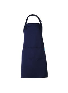 Buy BBQ Apron With Adjustable Neck Belt Navy blue 30*1.5*20cm in Egypt