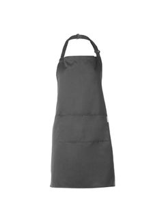 Buy BBQ Apron With Adjustable Neck Belt Grey 30x1.5x20cm in Egypt