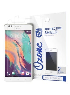 Buy 2-Piece HD Glass Screen Protector Set For HTC Desire 10 Clear in UAE