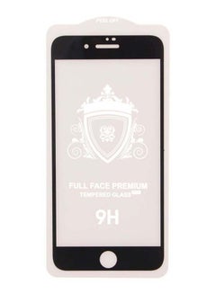 Buy Tempered Glass Screen Protector For Apple iPhone 8 Plus Clear/Black in Saudi Arabia