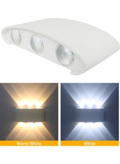 اشتري مصابيح شمعدان حائط حديثة LED 6 وات أبيض دافئ 18 × 5 × 9 سنتيمتر أبيض دافئ 18 x 5 x 9سم في الامارات