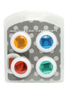 Buy Set Of 4 Caiul Instax Mini Color Close Up Selfie Lens For Instax Mini 8, Mini 7S Red/Blue/Green in UAE