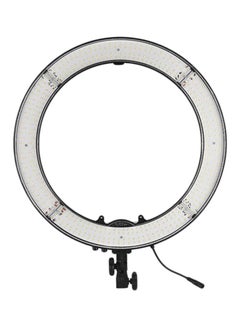 Buy 18 Inches Two Color Temperature Ring Light White/Black in UAE