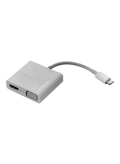 Buy USB-C 3-in-1 Simple Plug And Play Travel Hub White in UAE