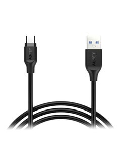 Buy USB C Cable To USB 3.0 Type C Cable For Fast Charge Black in Saudi Arabia